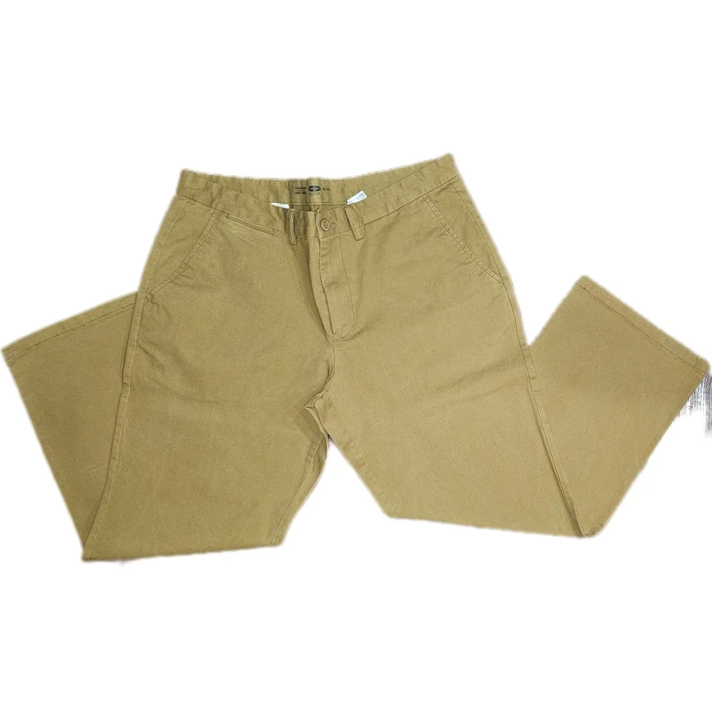 Old navy Men's Tobacco Brown Khaki Ultimate Loose pants 38W X 30L - Picture 1 of 5
